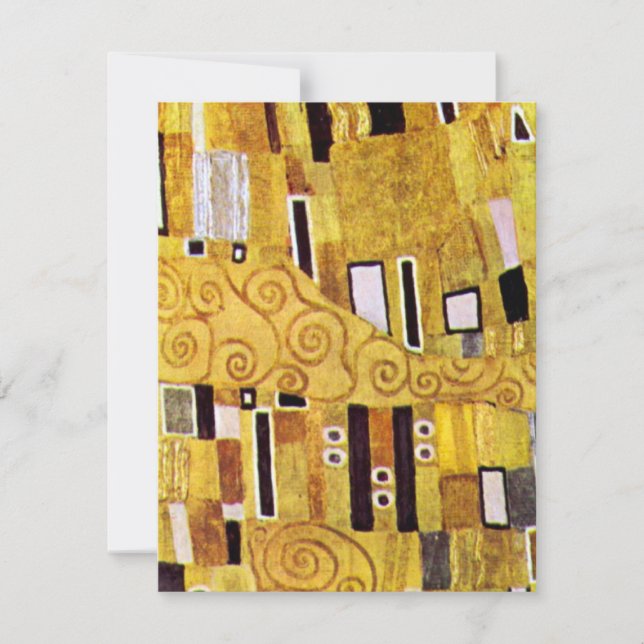 Carte Motif baiser de Gustav Klimt, Art Nouveau (Devant)