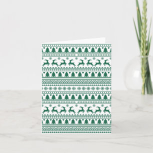 Carte Motif classique scandinave de Noël