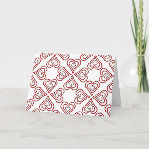 Carte Motif Cœur Amour