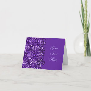 Carte Motif couleur violet lacée