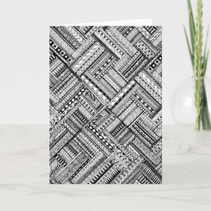 Carte Motif d'art tribal inspiré