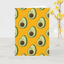 Motif de dessin animé Cute Avocado