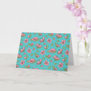 Carte Motif de fleurs