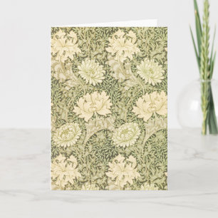 Carte Motif de fleurs Chrysanthemum (par William Morris)
