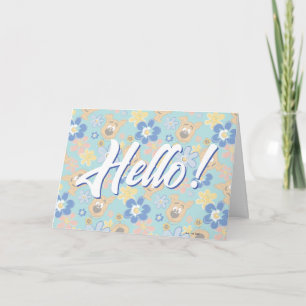 Carte Motif de fleurs Scooby-Doo