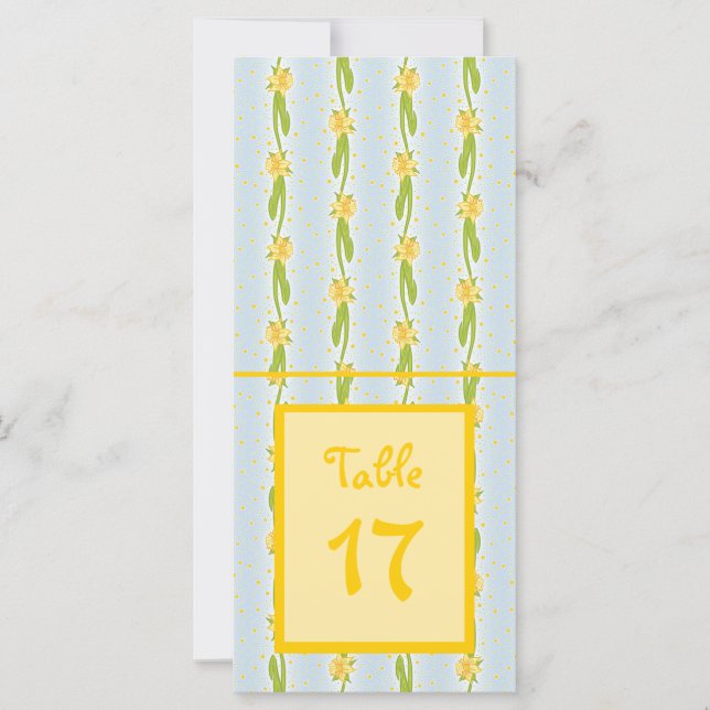 Carte Motif de jonquille (Devant)