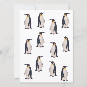 Carte Motif de manchots mignons