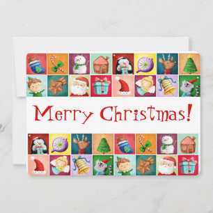 Carte Motif de Noël mignonne