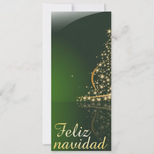 Carte Motif de Noël vert avec arbre de Noël. V2.0
