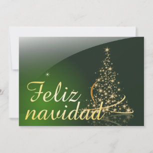 Carte Motif de Noël vert avec arbre de Noël. V2.0