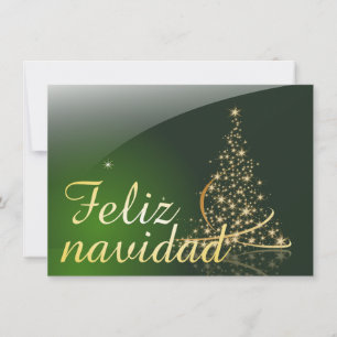 Carte Motif de Noël vert avec arbre de Noël. V2.0