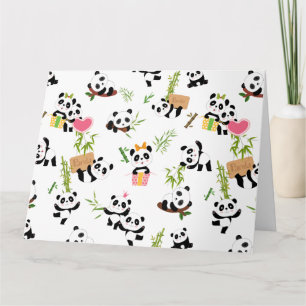 Carte Motif de Panda