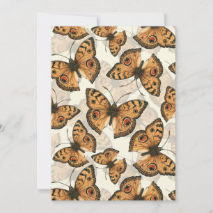 Carte Motif de papillon paon