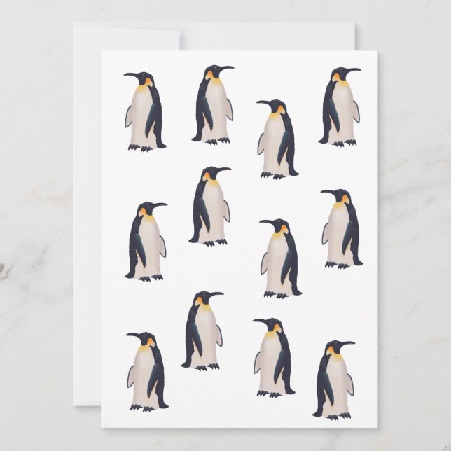 Carte Motif de pingouins mignons (Devant)
