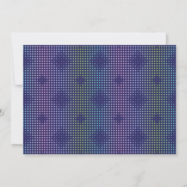 Carte Motif de points holographiques Iridescente (Dos)