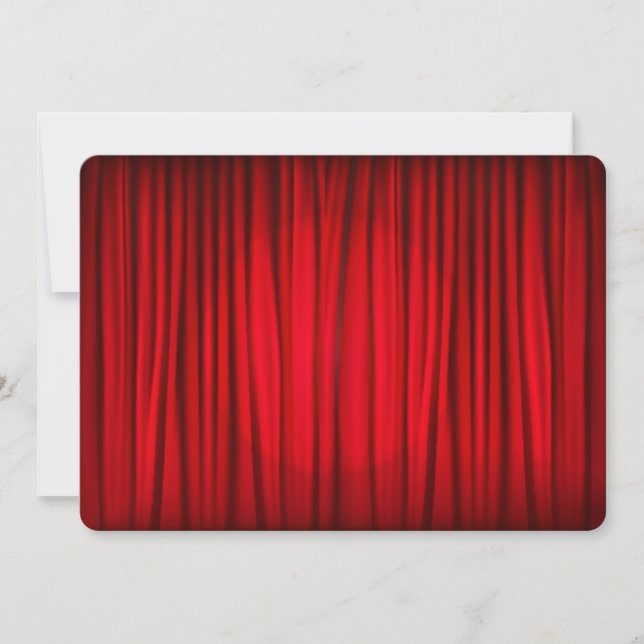 Carte Motif de rideau Red Stage (Devant)