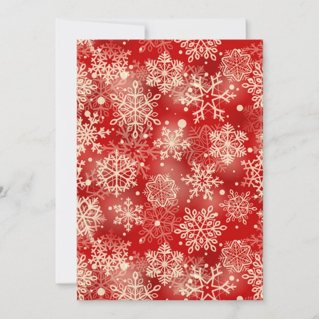Carte Motif de snowflakes (Devant)