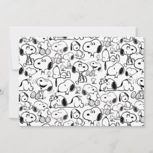 Carte Motif de sourire de Snoopy Rire Rigoler