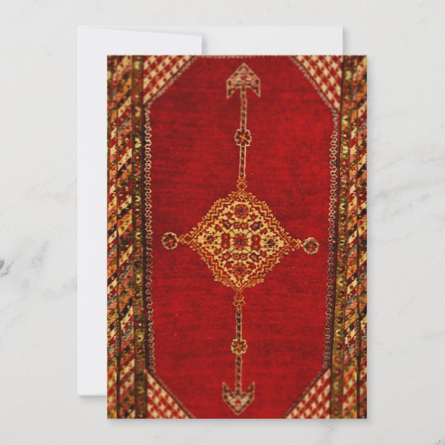 Carte Motif de tapis persan (Devant)