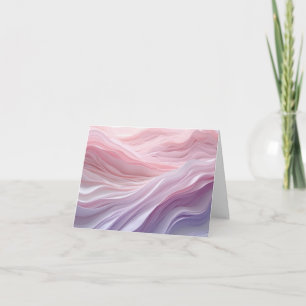 Carte Motif de vague apaisant pastel