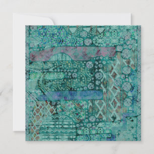 Carte Motif Ethno Abstrait - Folklore Art 2
