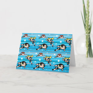 Carte Motif étoilé Powerpuff Girls