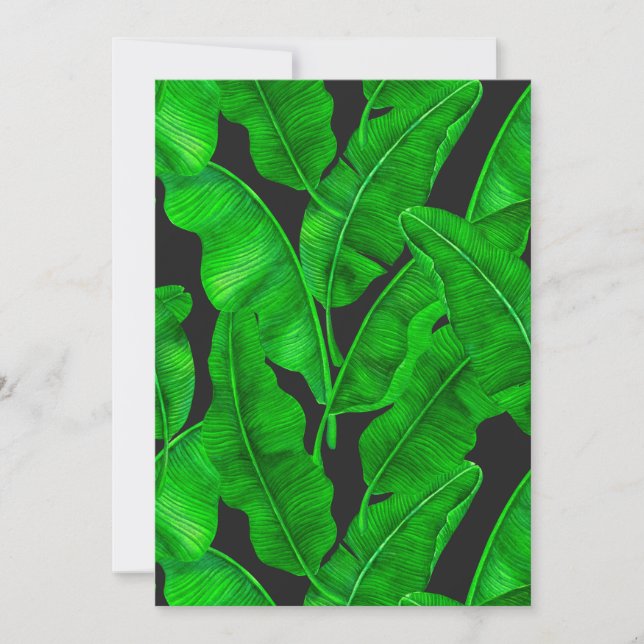Carte Motif feuille de banane (Devant)