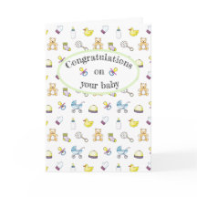 Motif mignon de baby shower