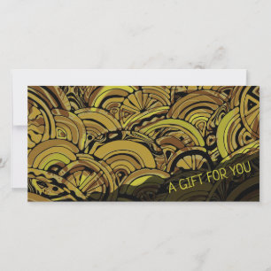 Carte Motif Peint À La Main Et Numériquement Art 15