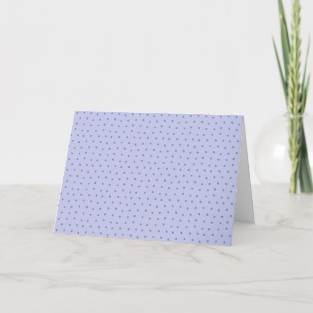 Carte Motif Pot Peint à Periwinkle et Lilac (Devant)