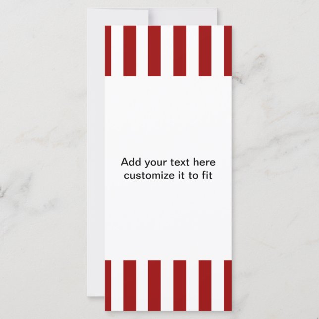 Carte Motif Red White (Devant)