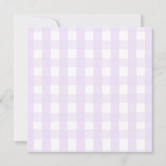 Carte Motif sans couture à carreaux en vichy lilas peint