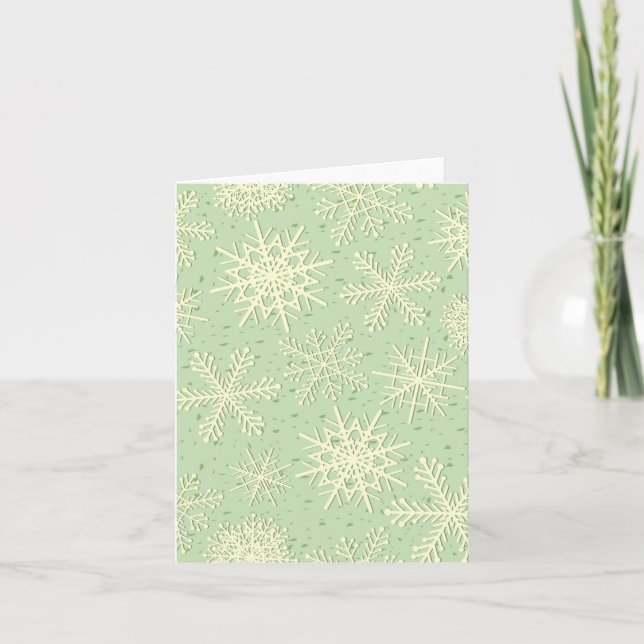Carte Motif Snowflake (Devant)