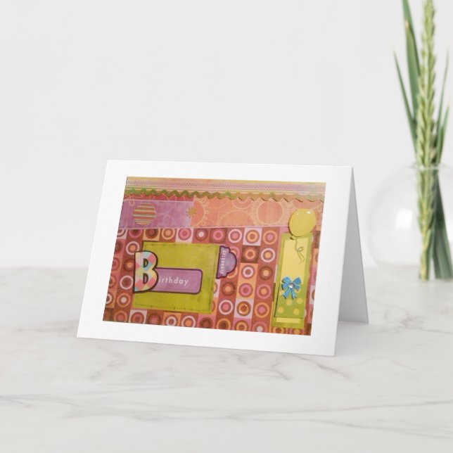 Carte Motifs d'anniversaire (Devant)