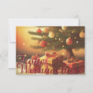 Carte Motiv, mit Geschenken unterm Weihnachtsbaum 37016