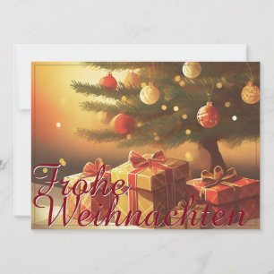 Carte Motiv, mit Geschenken unterm Weihnachtsbaum 37016