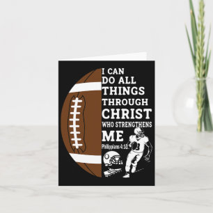 Carte Motivation Bible Verse Cadeaux Chrétiens Football