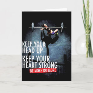 Carte Motivation de conditionnement physique et de muscu