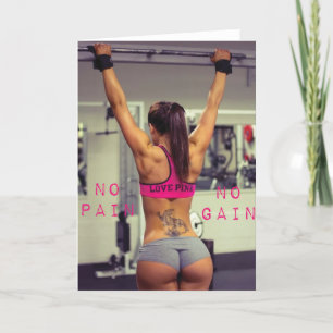 Carte Motivation de conditionnement physique et de muscu