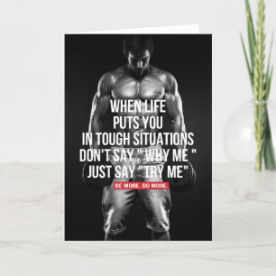 Carte Motivation de conditionnement physique et de muscu