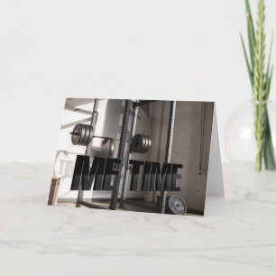 Carte Motivation de l'entraînement au rack de squat - Te