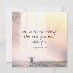 Carte Motivation Encourageant Bible Verse Citation