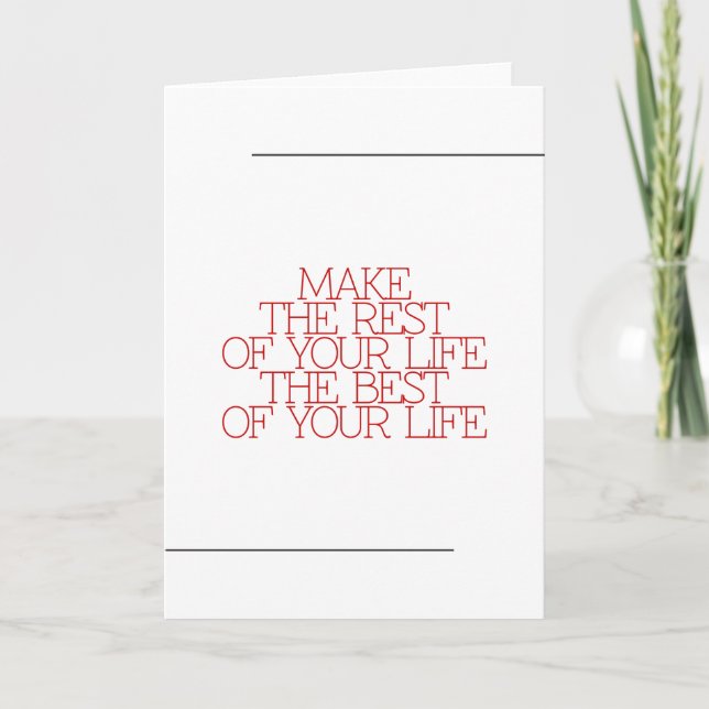 Carte Motivation, inspiration, mots de sagesse citent. (Devant)
