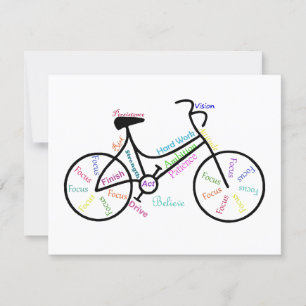 Carte Motivational Bike, Vélo, Cyclisme, Sport, Hobby