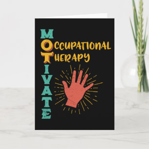Carte Motivez le thérapeute d'ergothérapie d'OT
