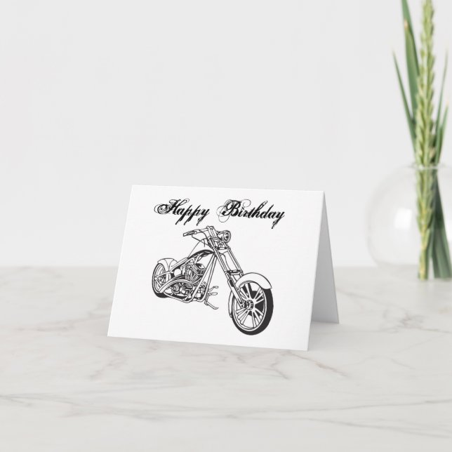 Carte Moto..2, Joyeux anniversaire (Devant)