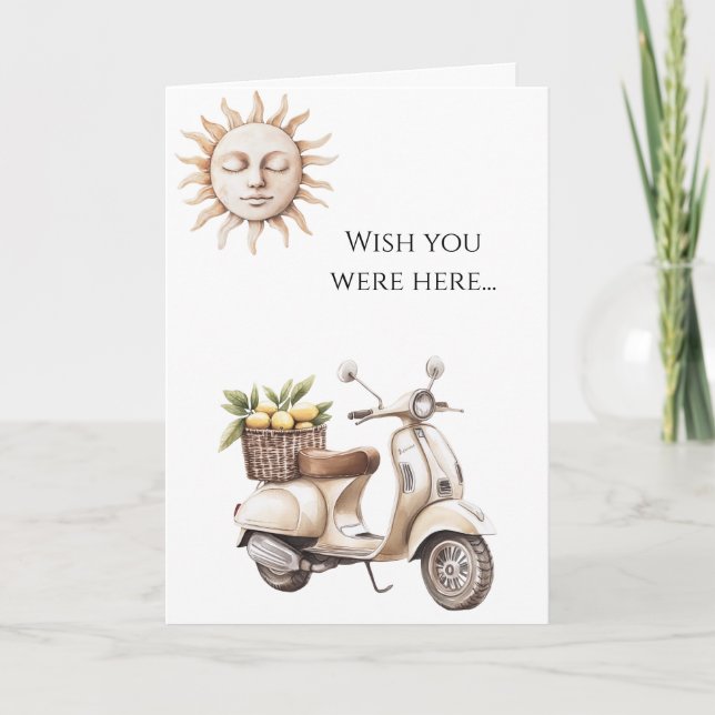 Carte Moto à Moteur Moteur Moteur Sun J'aimerais que vou (Devant)