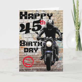Carte Moto Anniversaire 45th Still It Custom