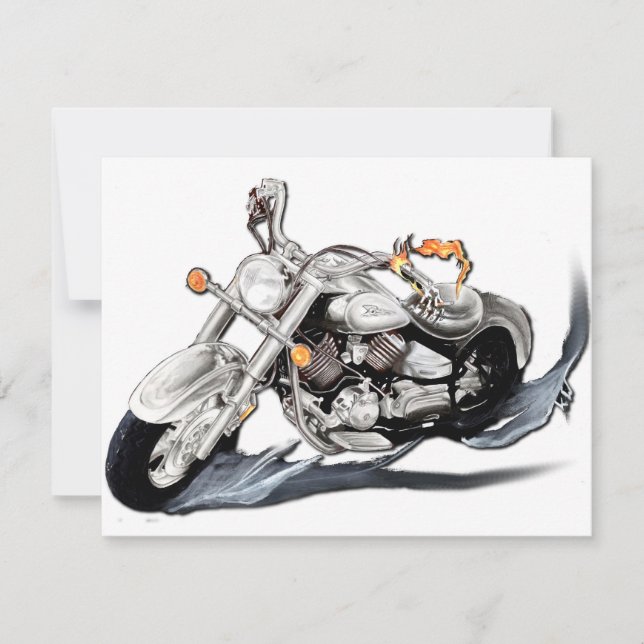 Carte Moto créative (Devant)