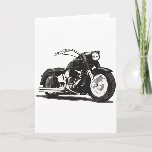 Carte Moto noir (Devant)